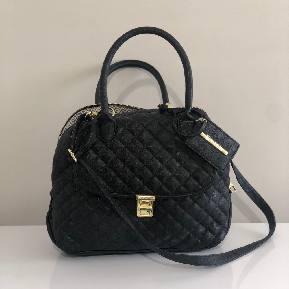 Black Steve Madden Purse Medium Sized w/Crossbody